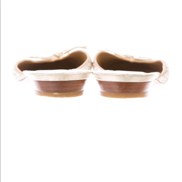 Stuart Weitzman Bow-Accented Sequin Mules - Picture 4 of 5